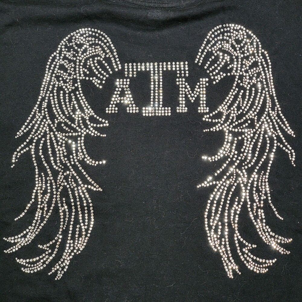 Top Pro Texas A&M Bling SS Black Tee - Size Large